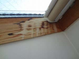 天窓まわりの劣化