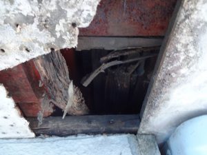 屋根の雨漏り状況