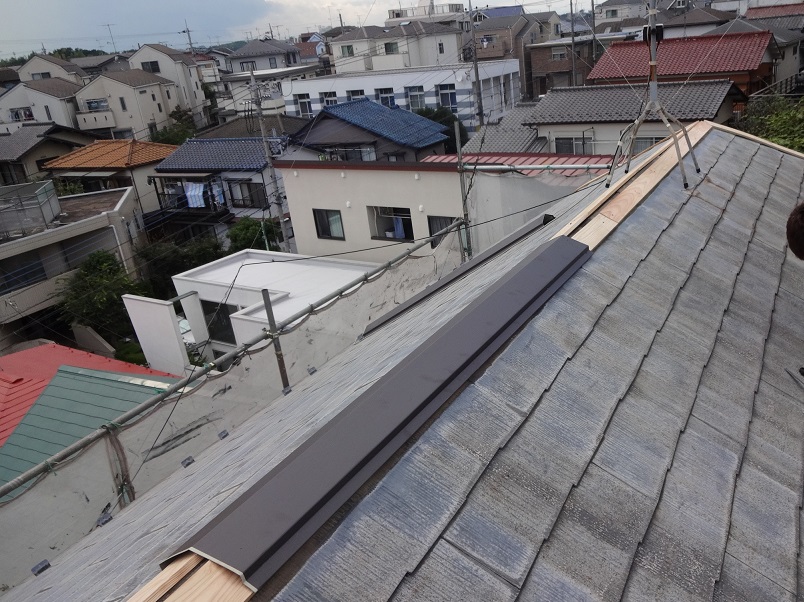 棟板金の交換