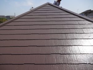 屋根塗装仕上がり