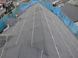 防水シート施工