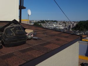 雨樋取付けの施工前