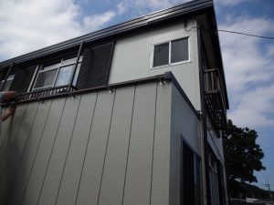 雨樋の水糸張り