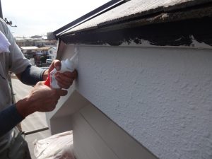 破風板の下地補修