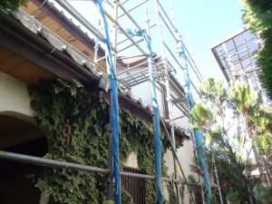 仮設足場の設置