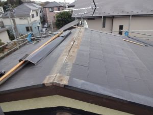 棟板金の解体