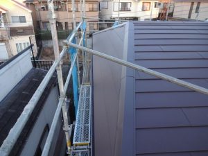 屋根カバー施工後