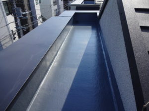 川崎市中原区の笠木板金工事