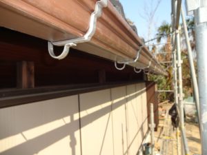 川崎市中原区の雨樋交換工事