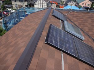 横浜市青葉区の屋根カバー工事の施工後