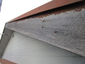 破風板の劣化(木製)