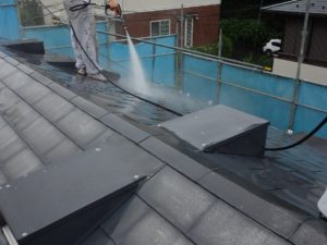 屋根の洗浄