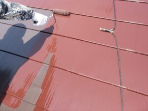 ガルバリウム鋼板中塗り