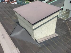 飾り煙突板金取り合い