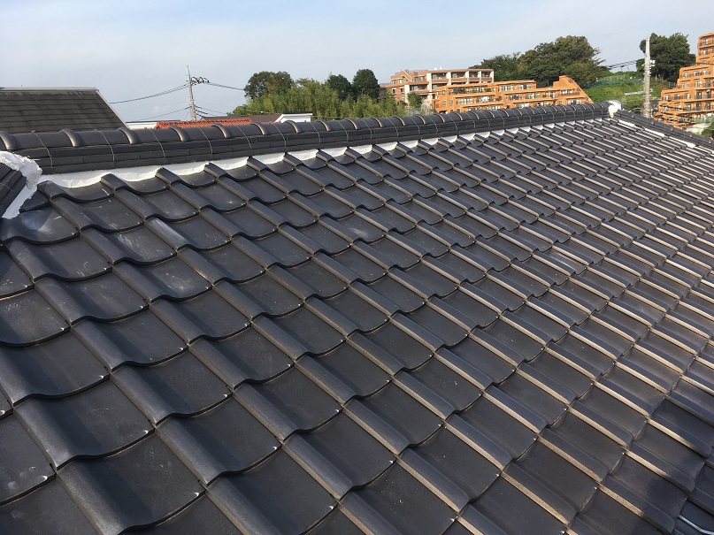 大屋根漆喰仕上がり