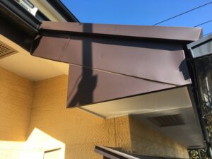 南面板金施工後