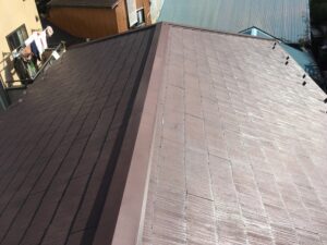 棟板金交換施工前