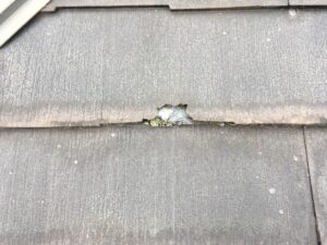屋根材の剥がれ