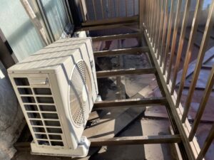 アルミバルコニー床解体