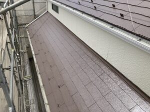 下屋根施工後