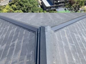 棟板金の仕上がり
