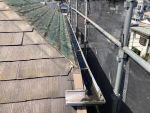 既存屋根材撤去