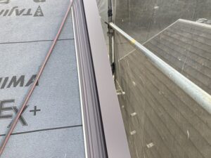 ケラバ水切り取付け