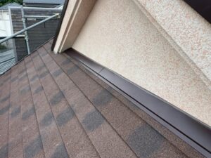 雨押え板金仕上がり