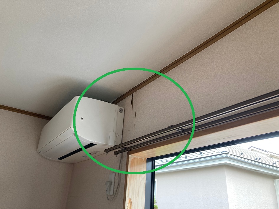 室内の雨漏り