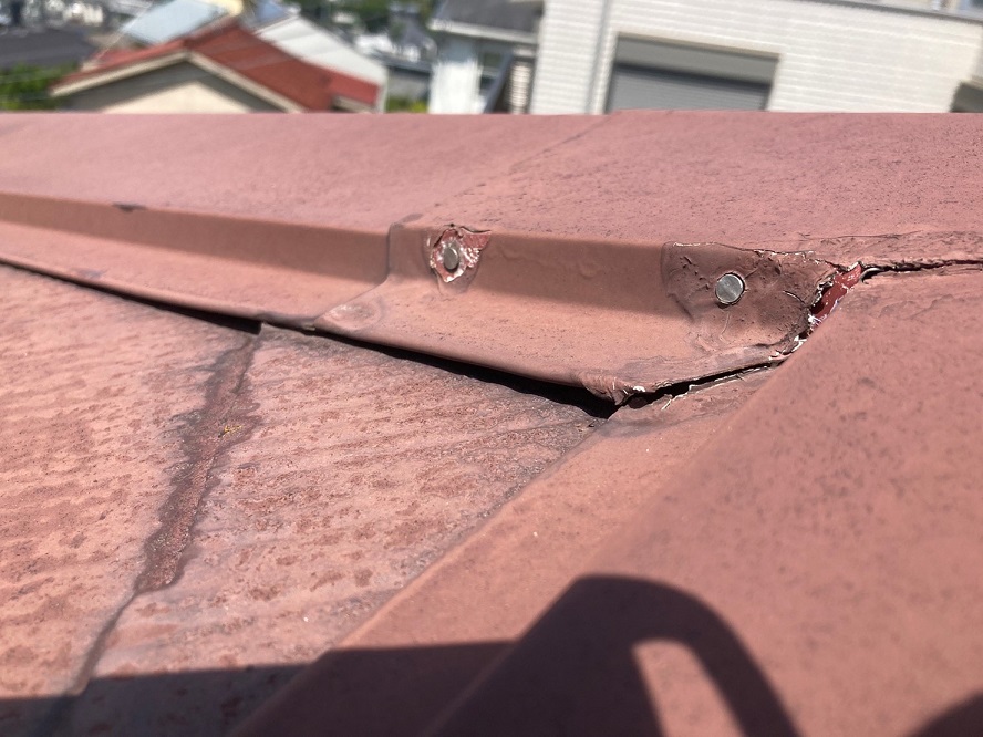 棟板金の劣化