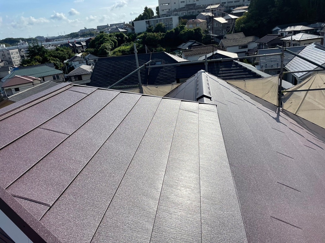 屋根カバー施工後