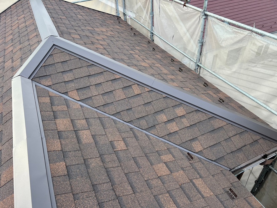 屋根カバー施工後