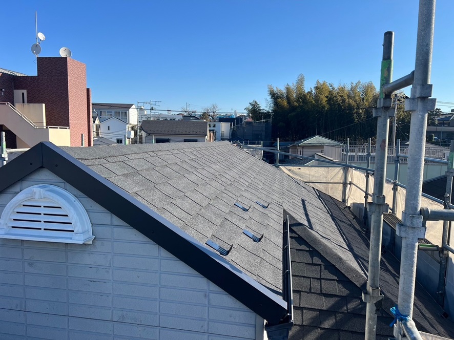 屋根カバー施工後