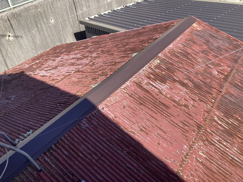 棟板金仕上がり