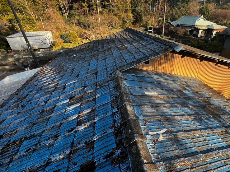 屋根葺き替え前