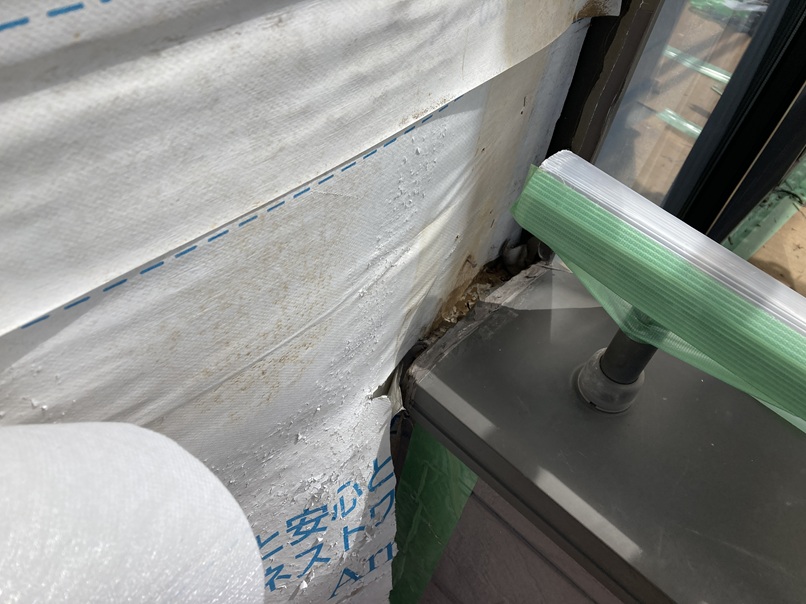 笠木下地の劣化