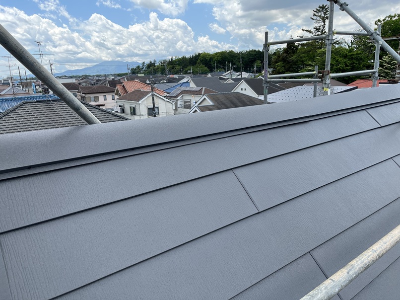 棟板金仕上がり