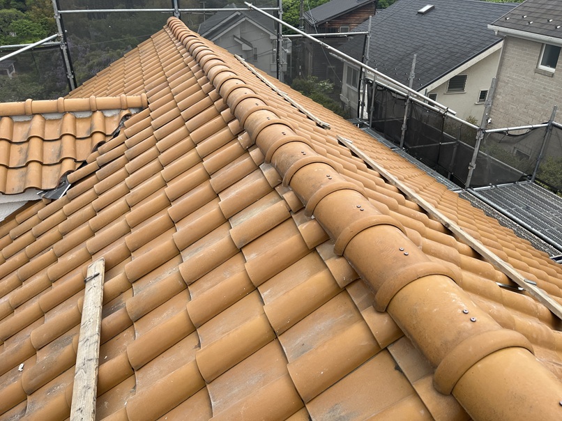棟瓦積み直し施工後