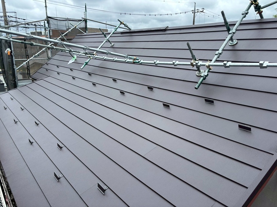 屋根施工後