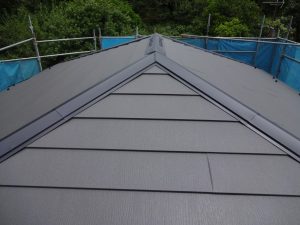 屋根カバー施工後