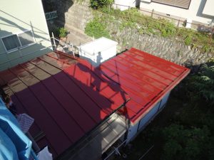 屋根塗装仕上がり