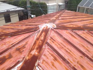 トタン屋根の施工前