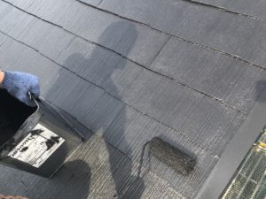 屋根上塗り塗装