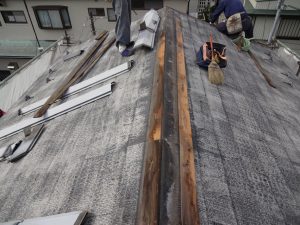 棟板金の解体