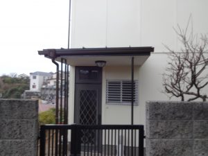 玄関ポーチの仕上がり