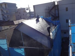 屋根高圧洗浄