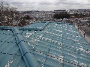 劣化したセキスイかわらU