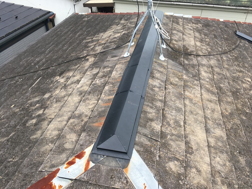 川崎市多摩区の棟板金交換工事