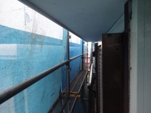 軒下ケイカル板取付け