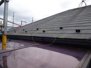 雨樋の下がり状況